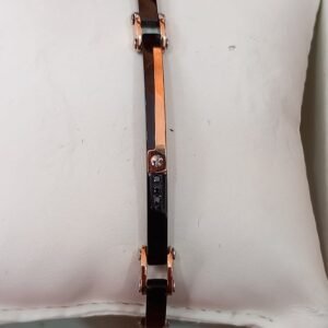 Bracciale Uomo in Acciaio Nero e Oro Rosa