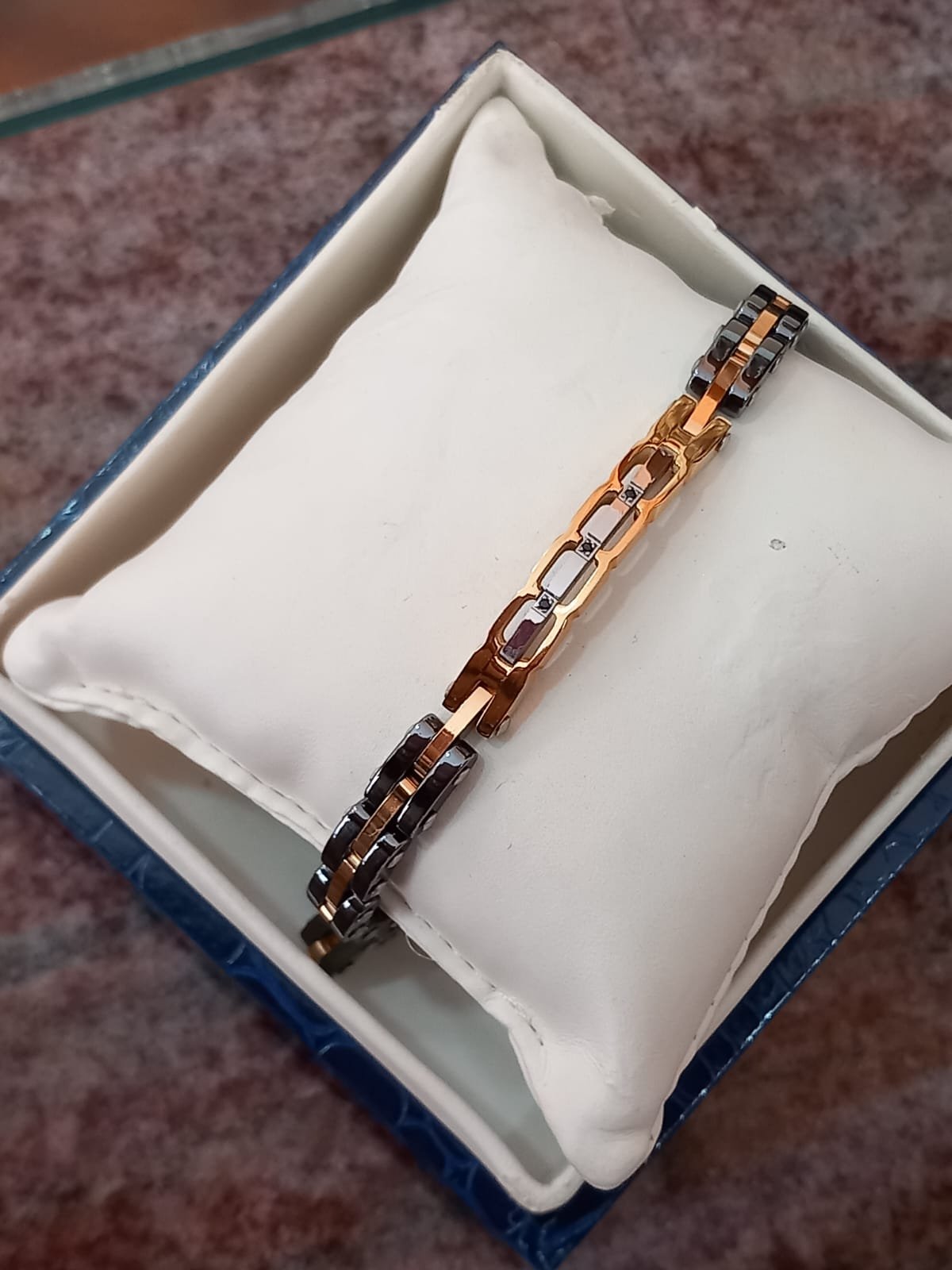 Bracciale Uomo in Acciaio Bicolore