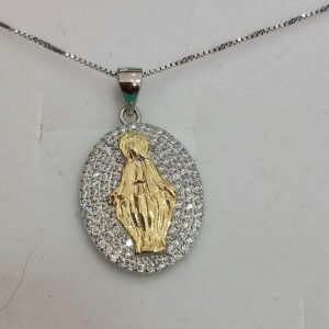 Medaglia Madonna dei Miracoli in Argento 925