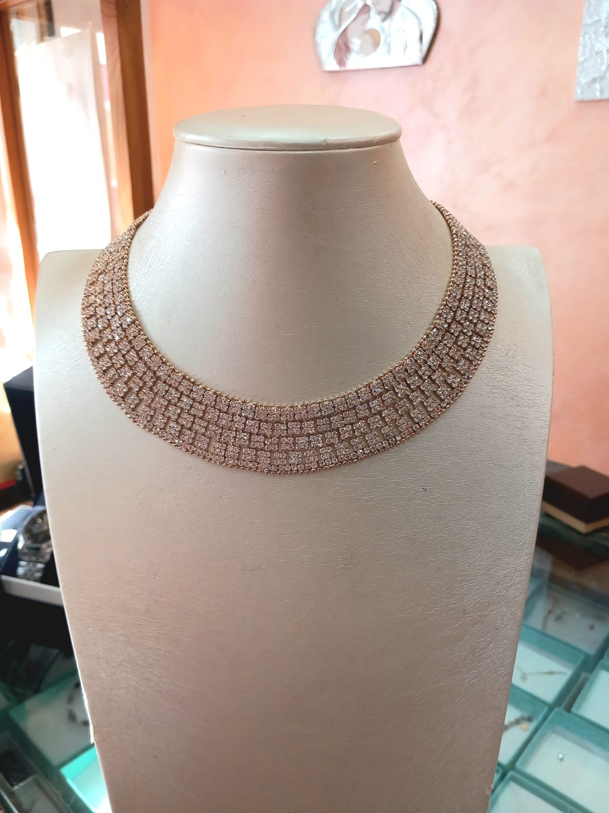 Girogola color oro con zirconi – Alta bigiotteria italiana - immagine 2