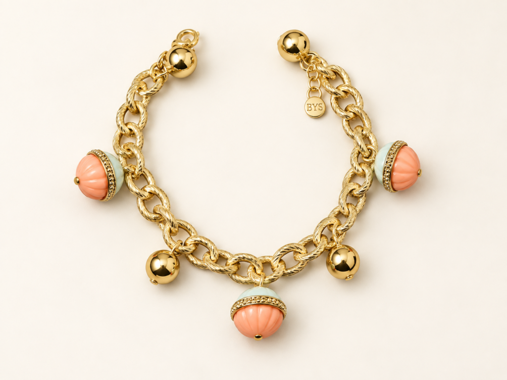 Bracciale con Pendenti a Ghianda
